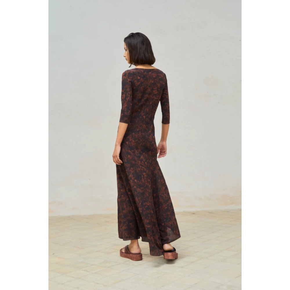 Cortana Zijden Mata Print Jurk Multicolor Dames