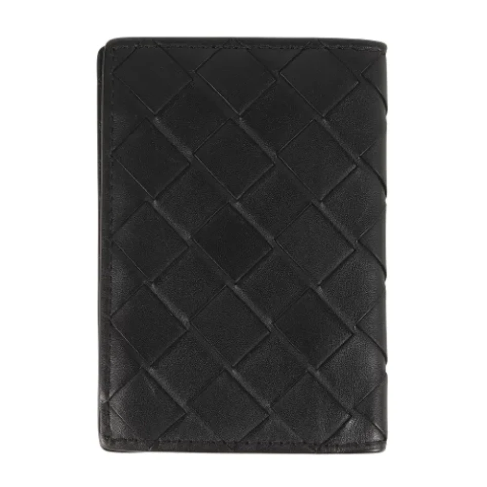 Bottega Veneta Vintage Pre-owned Leather wallets Black Dames