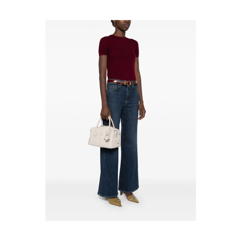 TOD'S Witte Toprits Handtas White Dames