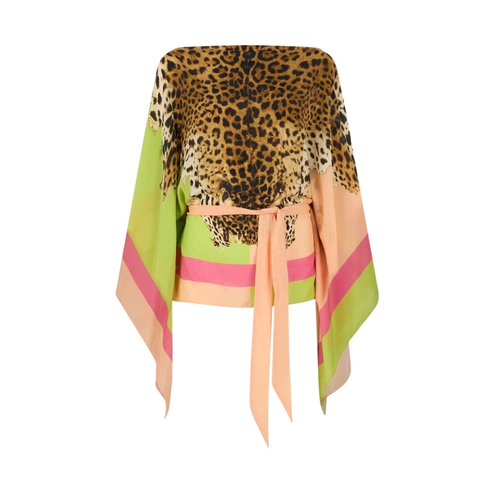 Roberto Cavalli Women's Silk Kaftan With Cavalli Pop Print