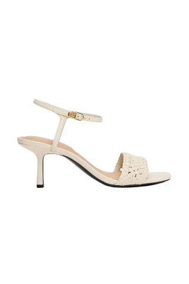 Crochet Kitten-Heel Sandal