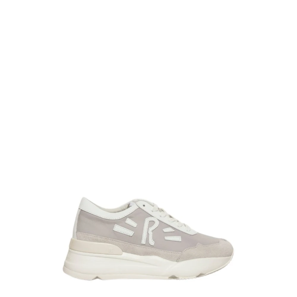 Rucoline R-Evolve Sneakers van Stof en Leer Dames Schoenen Wit