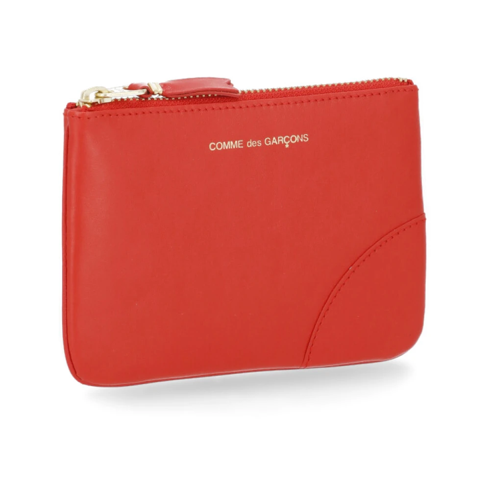 Comme des Garçons Rode Leren Ritsportemonnee Red Dames