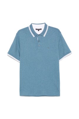 polo-bleu-clair-poignets-coteles