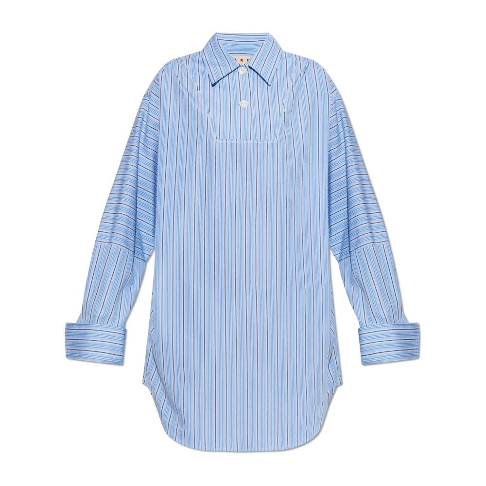 Marni Femme Bleu - Striped Pattern Dress - Robes - Taille: 34 Fr