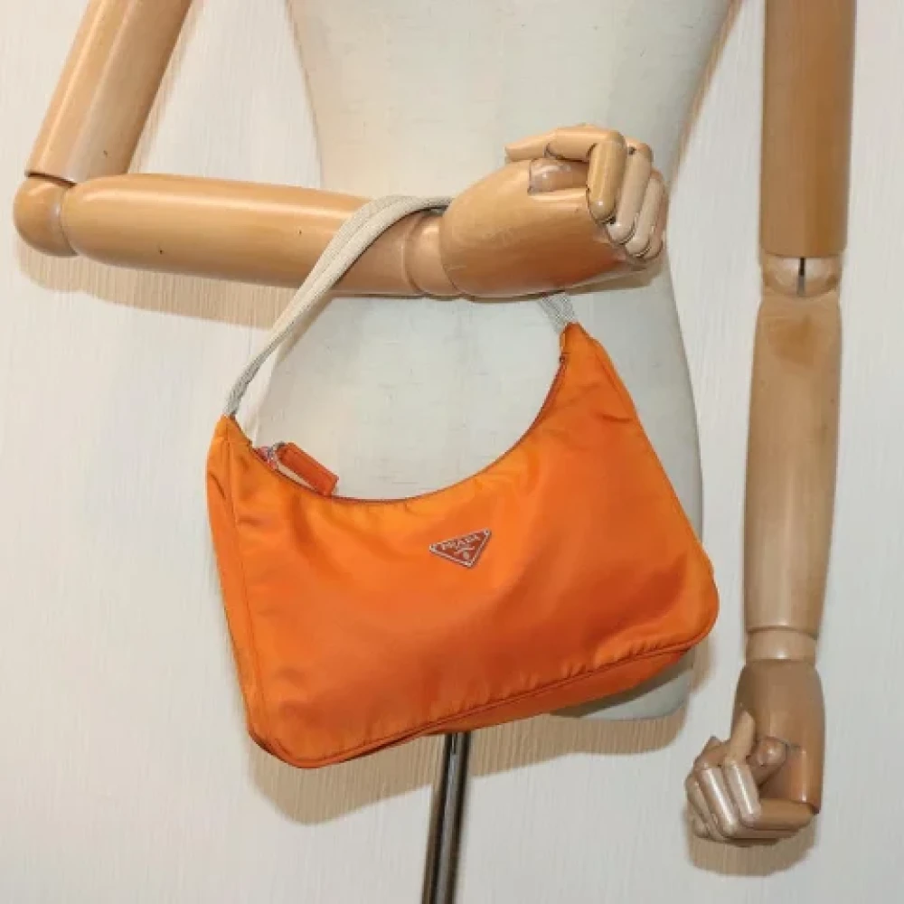 Prada Vintage Pre-owned Fabric prada-bags Orange Dames