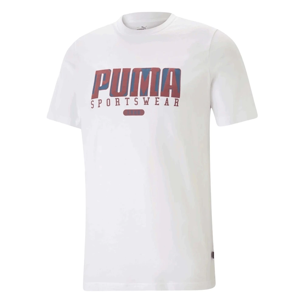 Puma Grafische Retro T-shirt White Heren