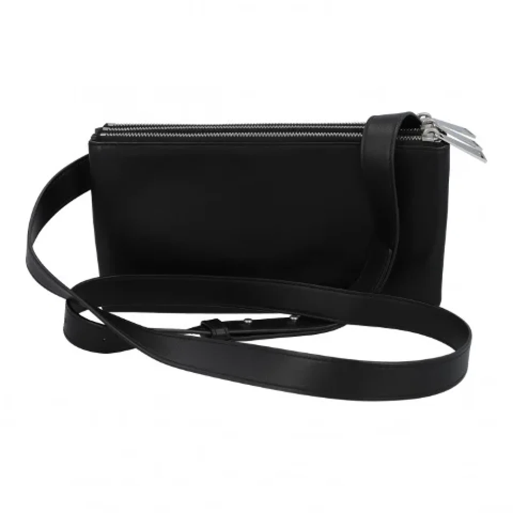 Bottega Veneta Vintage Pre-owned Leather crossbody-bags Black Dames