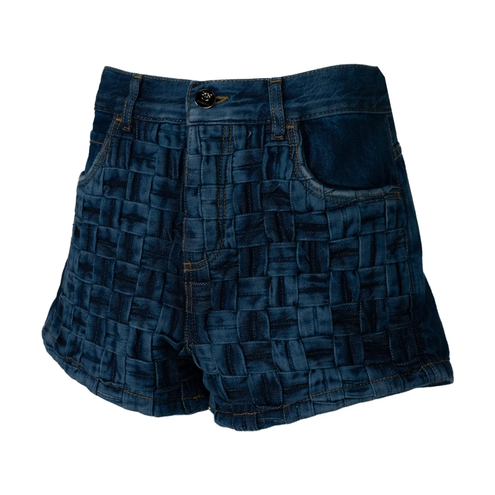 Pinko Denim Shorts Stijlvol Comfortabel Zomer Kleding Blue Dames