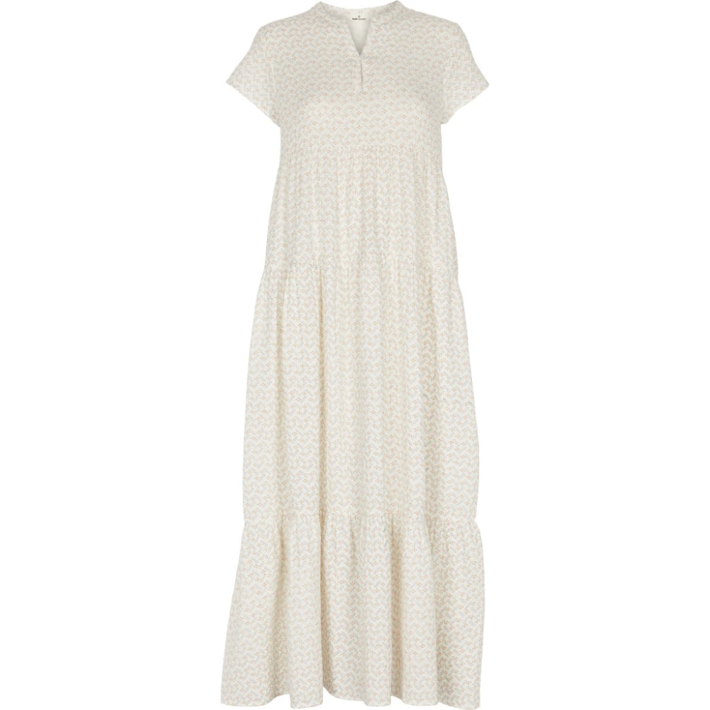 Basic Apparel - Ember Layered Dress - Birch / Amber Brown / Blue Horizon