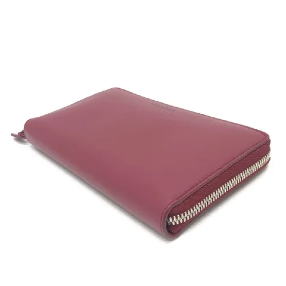 Balenciaga Vintage Pre-owned Leather wallets Red Dames