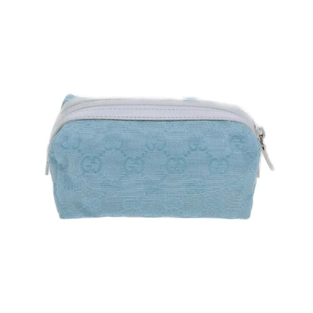 Gucci Vintage Pre-owned Canvas gucci-bags Blue Dames