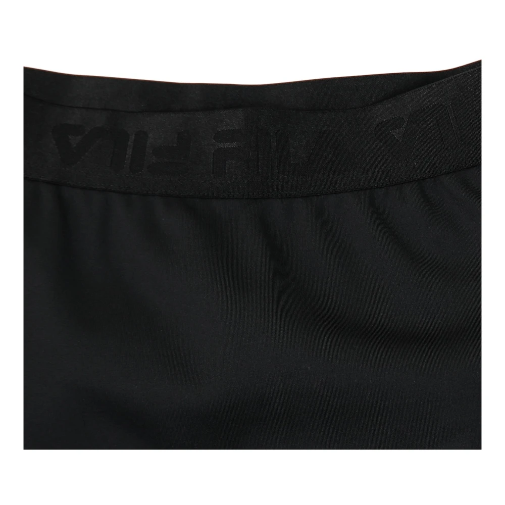 Fila Schaak Knielengte Zwarte Rok Black Dames