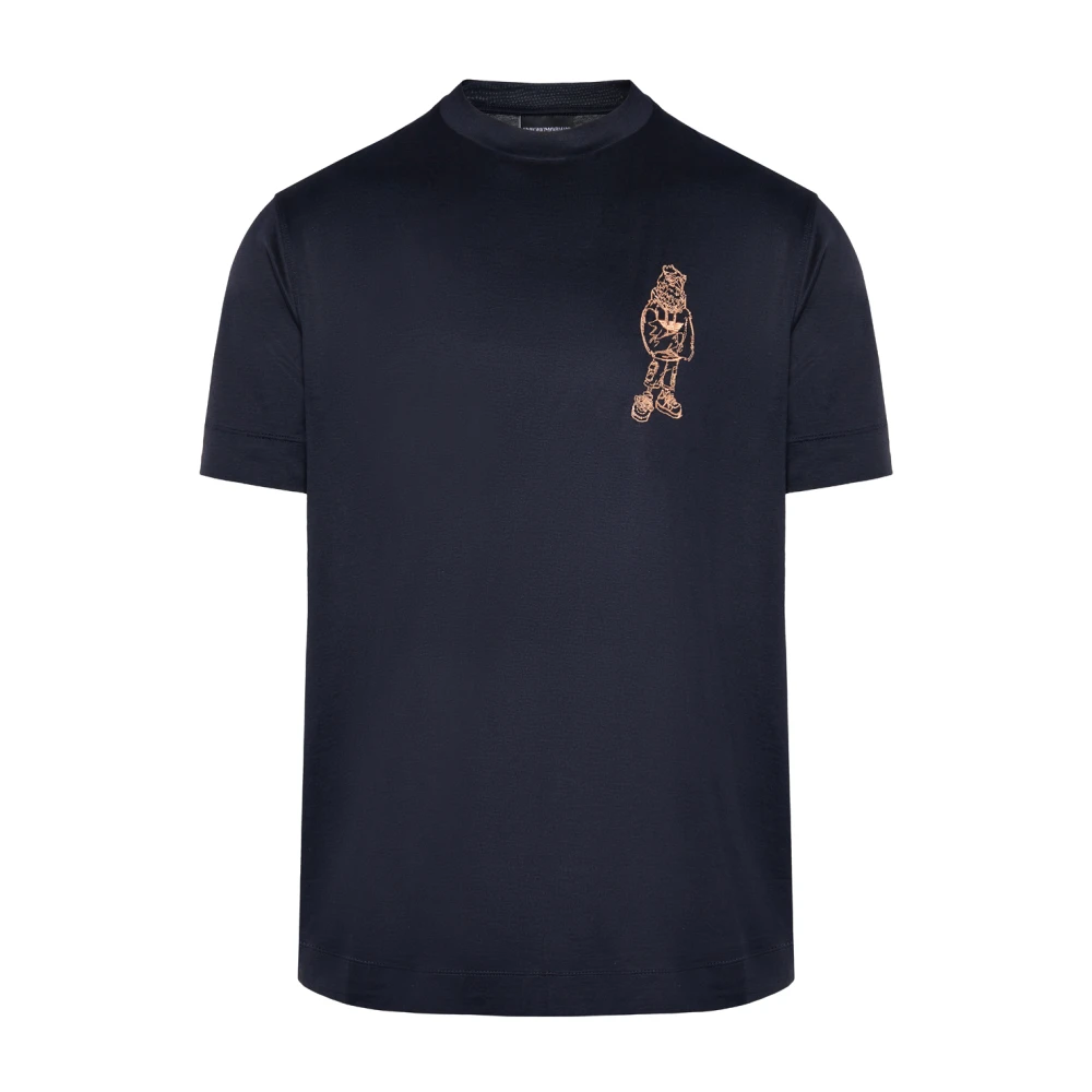 Emporio Armani T-Shirts Blue Heren