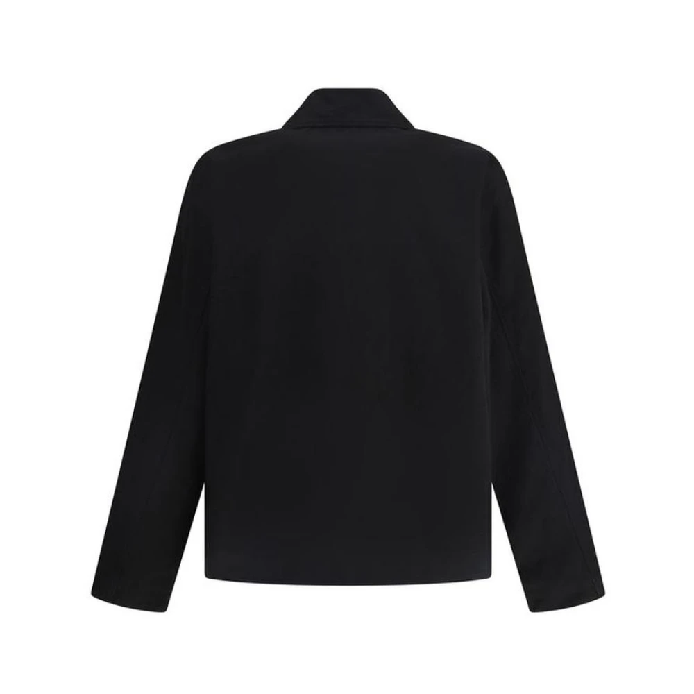 Balenciaga Stijlvolle Oversized Jas met Dubbele Rits Black Heren