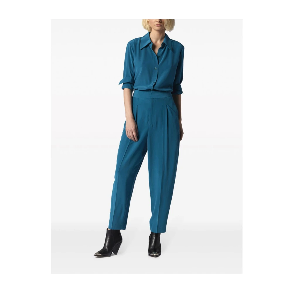 Equipment Zijden Shirt Leona Stijl Green Dames
