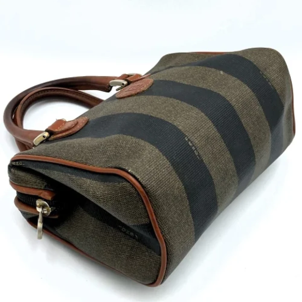 Fendi Vintage Pre-owned Canvas travel-bags Brown Dames