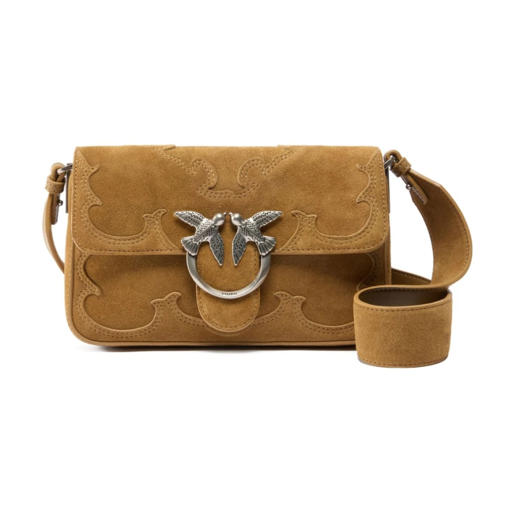 Pinko Women's Green Cross Body Bags, One Size, Love One Mini Slouchy