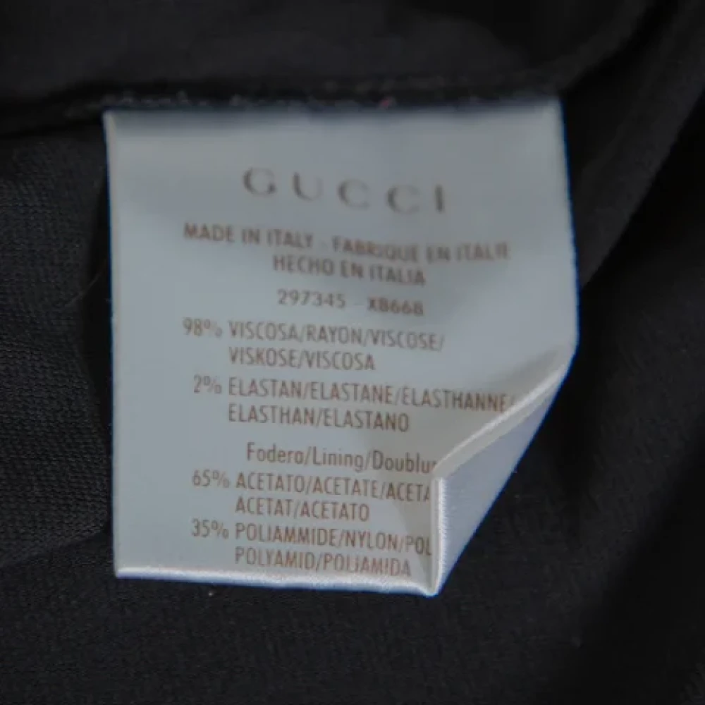 Gucci Vintage Pre-owned Fabric dresses Black Dames
