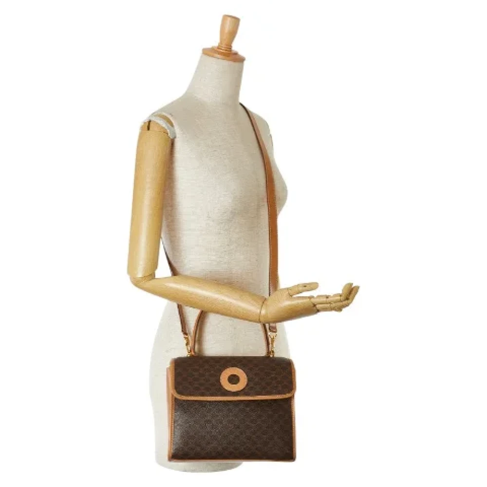 Celine Vintage Pre-owned Canvas celine-bags Brown Dames