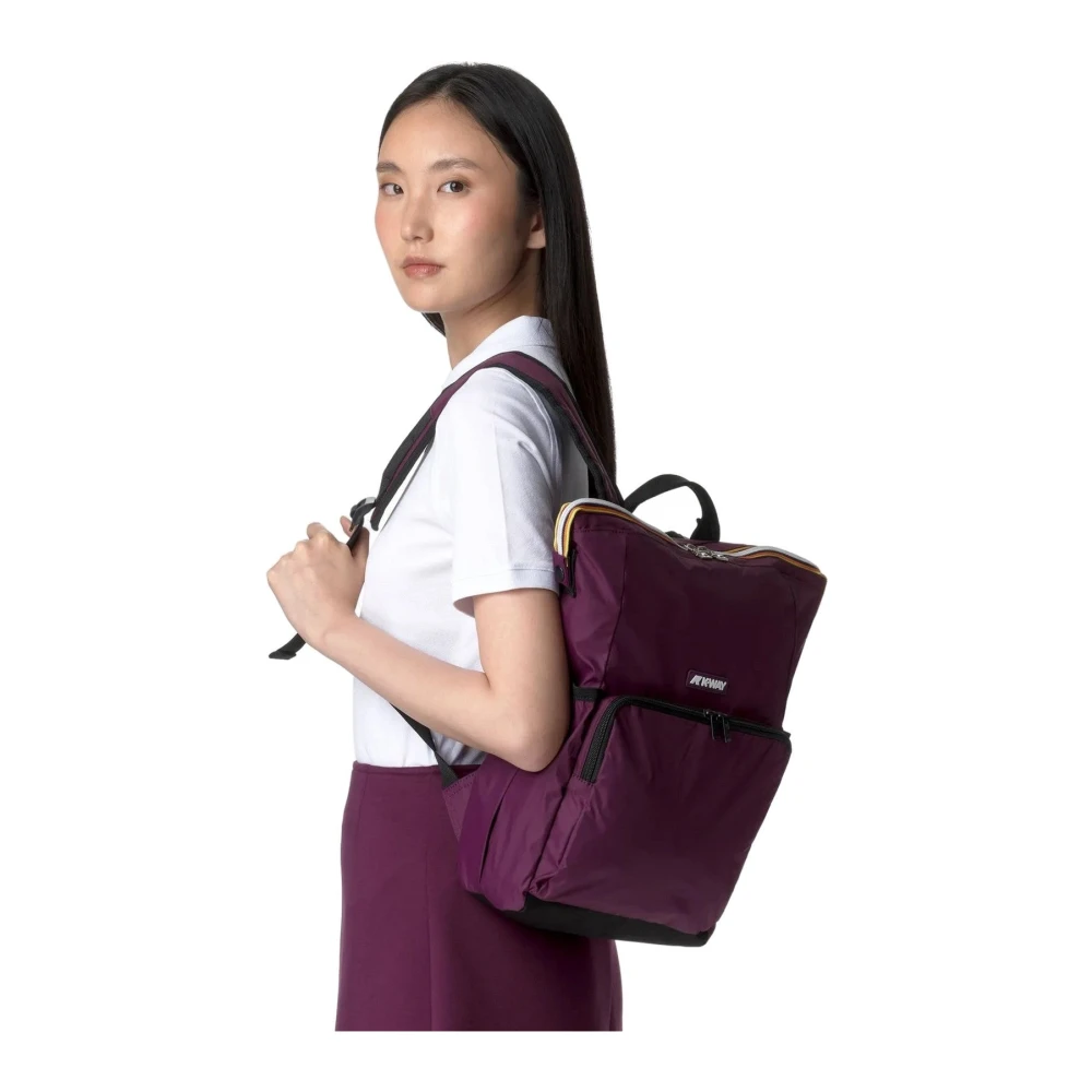 K-way Casual Nylon Rugzak Purple Unisex