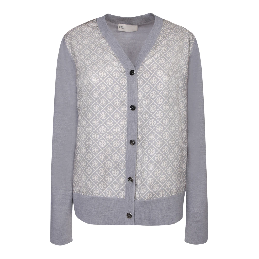 TORY BURCH Elegante Grijze Trui Aw24 Gray Dames