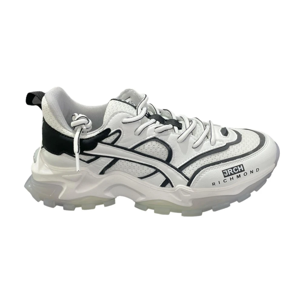 John Richmond Lage leren sneakers White Heren