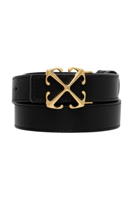 Reversibelt läderbä med pil-emblem