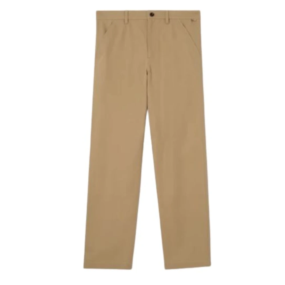 Burberry Mannelijk Beige Broeken Heren, M, Katoen, Tailored Katoenen Broek
