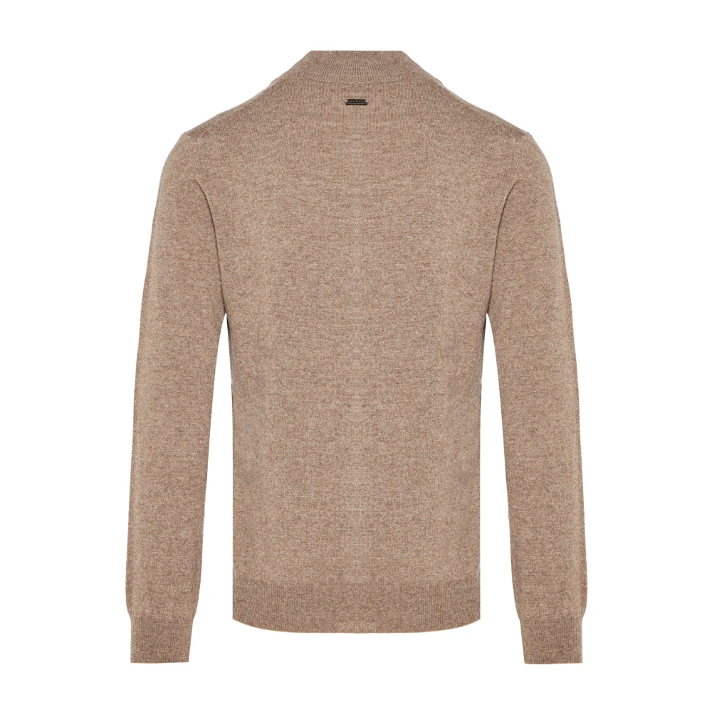 Corneliani Luxe Wol Kasjmier Vest Brown Heren