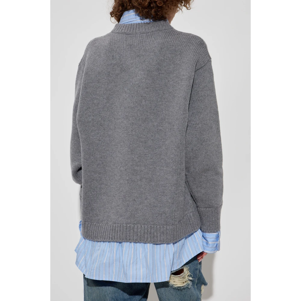 Balenciaga Trui met overhemdmotief Gray Dames
