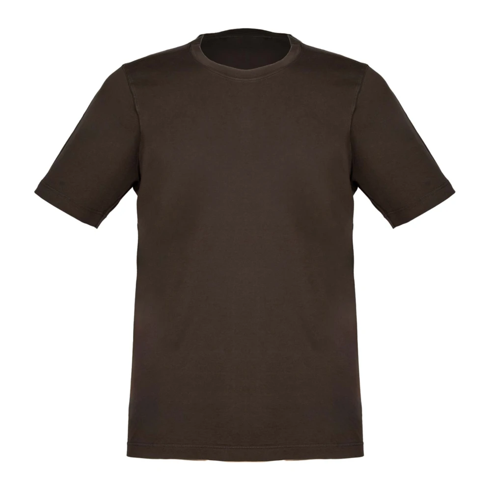 Gran Sasso Vintage Bruin T-shirt met Zijopeningen Brown Heren