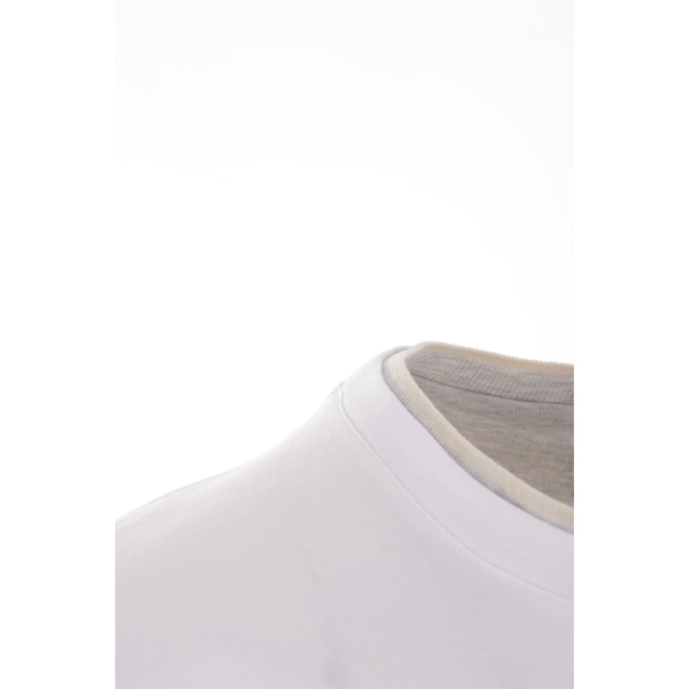 Eleventy Jersey Katoen T-shirt en Polo White Heren