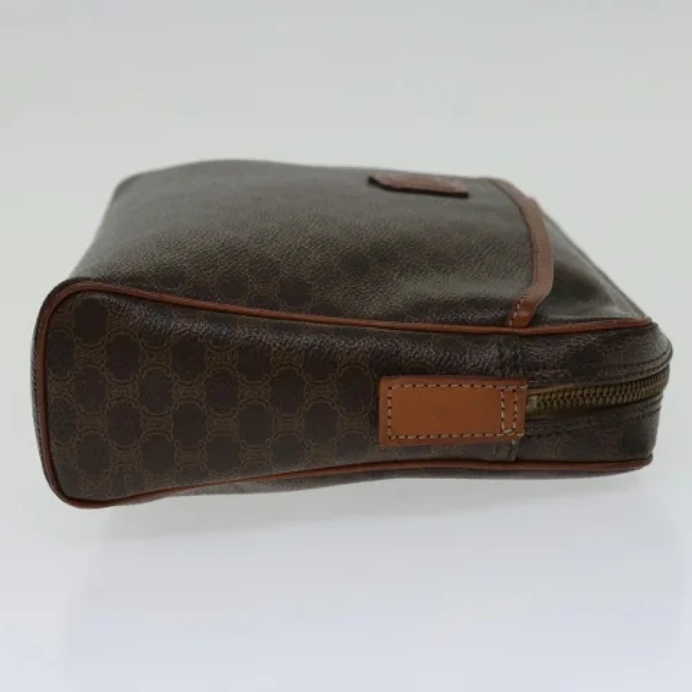 Celine Vintage Pre-owned Leather clutches Brown Dames