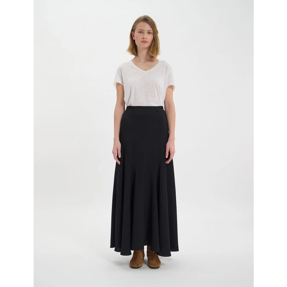 Ines De La Fressange Paris Velvette Skirt Black Dames