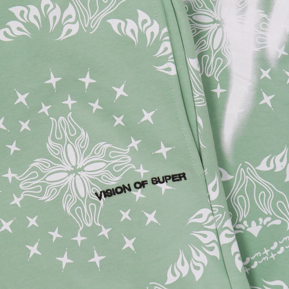 Vision OF Super Bandana Print Lichtgewicht Trainingsbroek Groen Green Heren