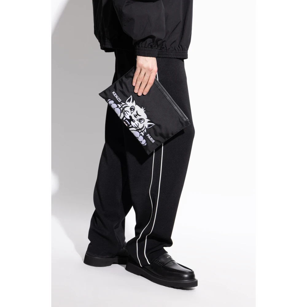 Kenzo Handtas met tijgerhoofdmotief Black Heren