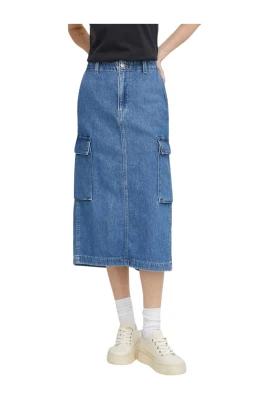 Denim Midi Skirt