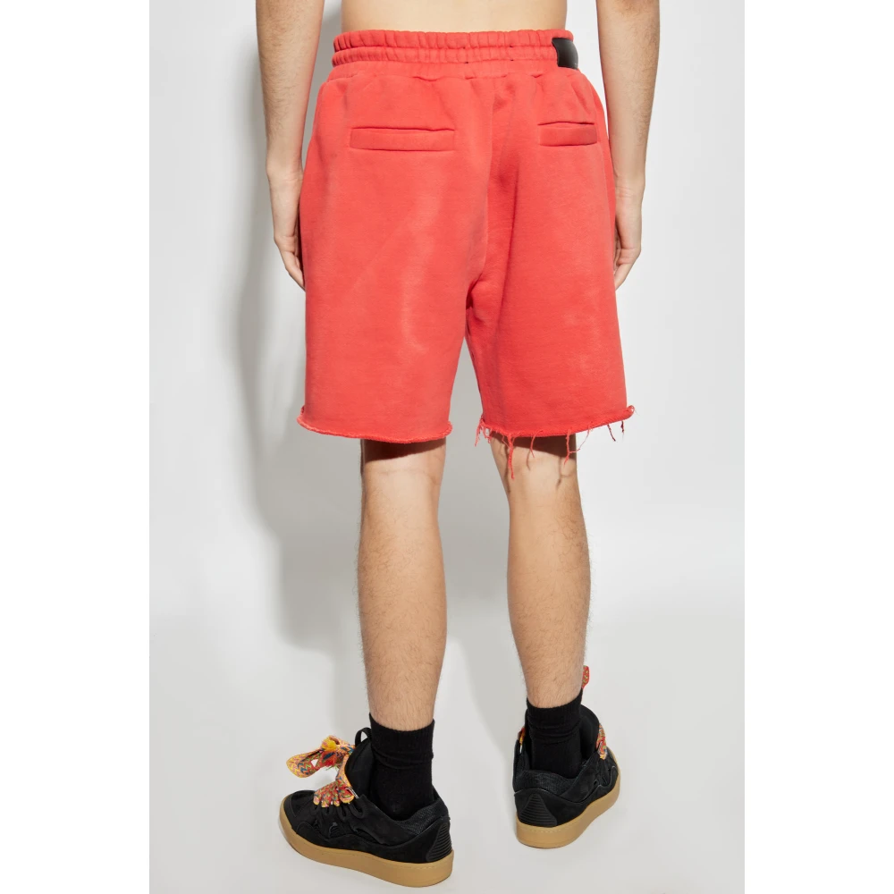 Amiri Logo Shorts Red Heren
