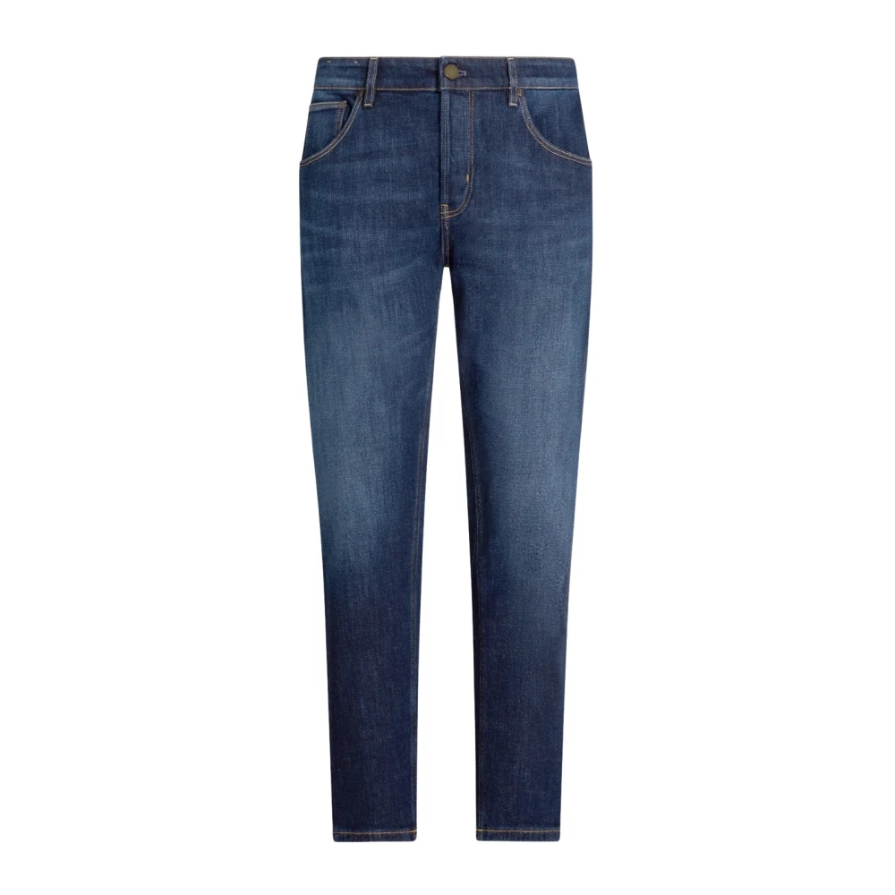 PT Torino Stretch denim jeans met taps toelopende pasvorm Blue Heren