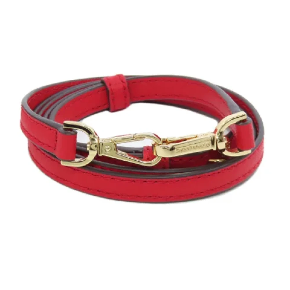 Michael Kors Pre-owned Leather shoulder-bags Red Dames