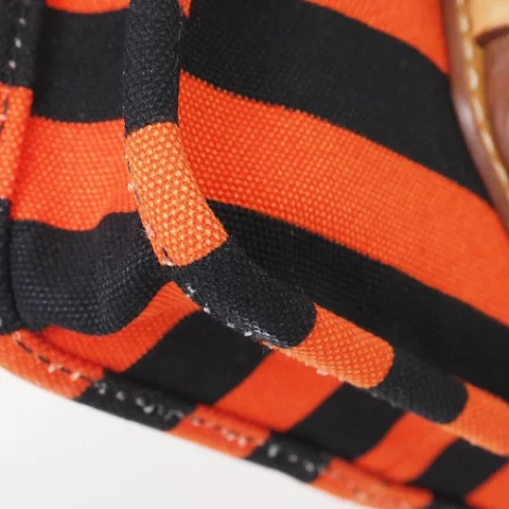 Prada Vintage Pre-owned Canvas prada-bags Orange Dames