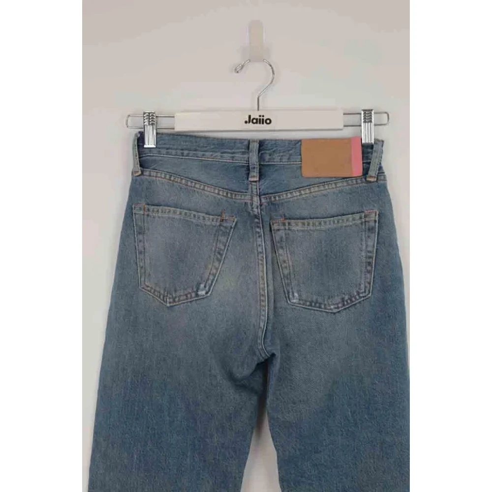 Acne Studios Pre-owned Cotton jeans Blue Dames