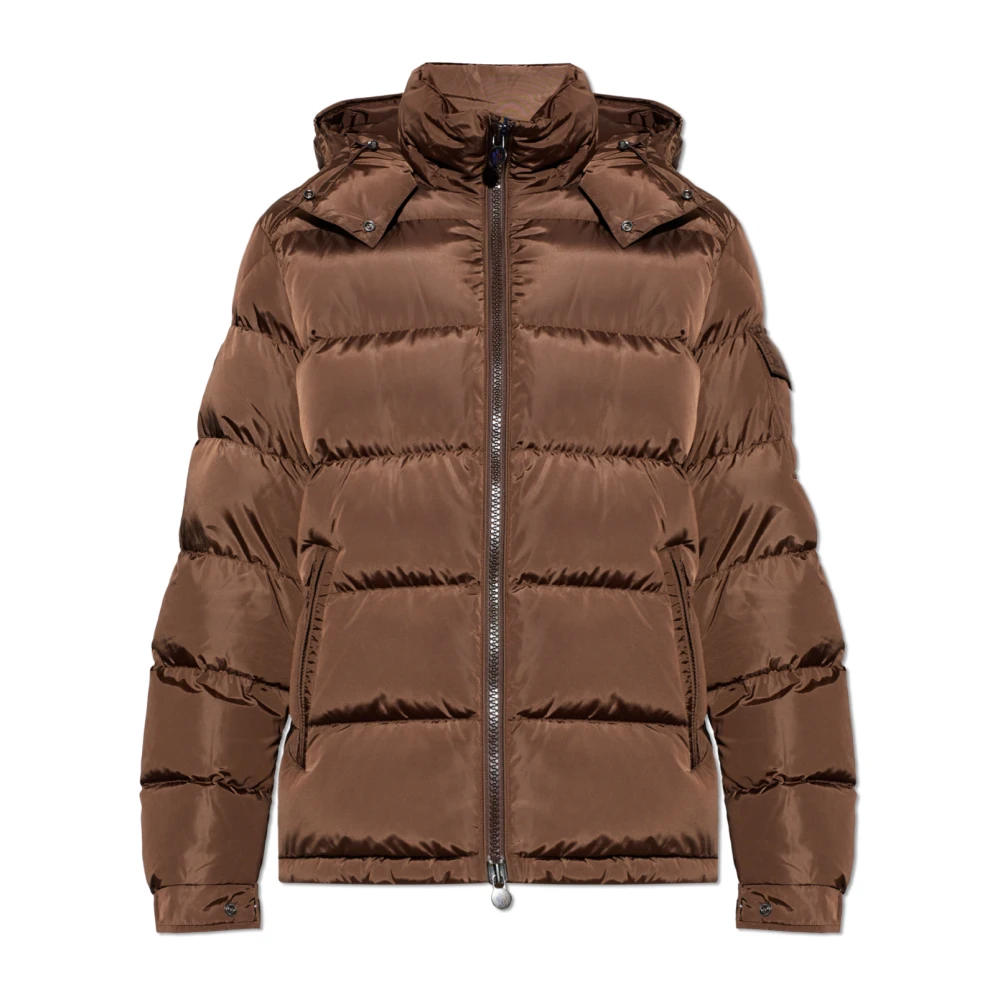 Moncler Brown Down Jackets, Male, M, Maya Down Jacket