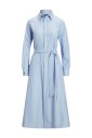 longue-robe-chemise-en-popeline-avec-logo-brode