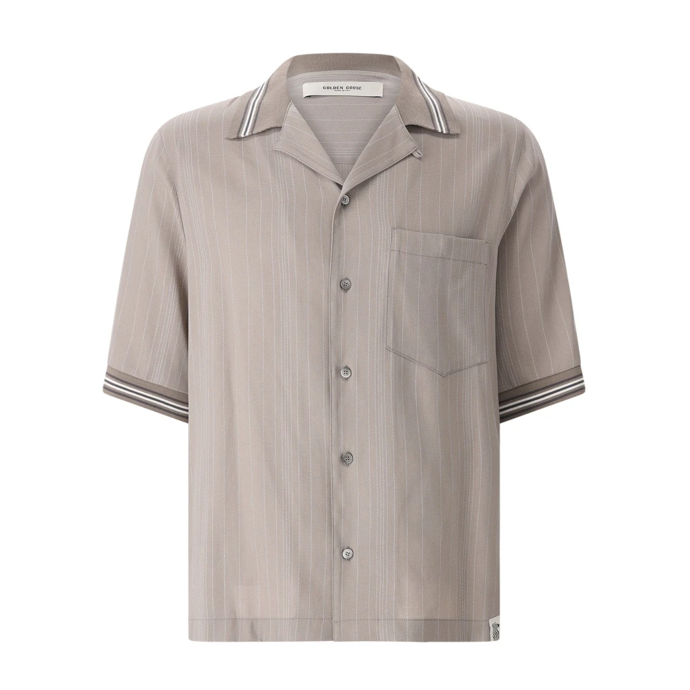 Golden Goose Uomo Marrone Short Sleeve Shirt