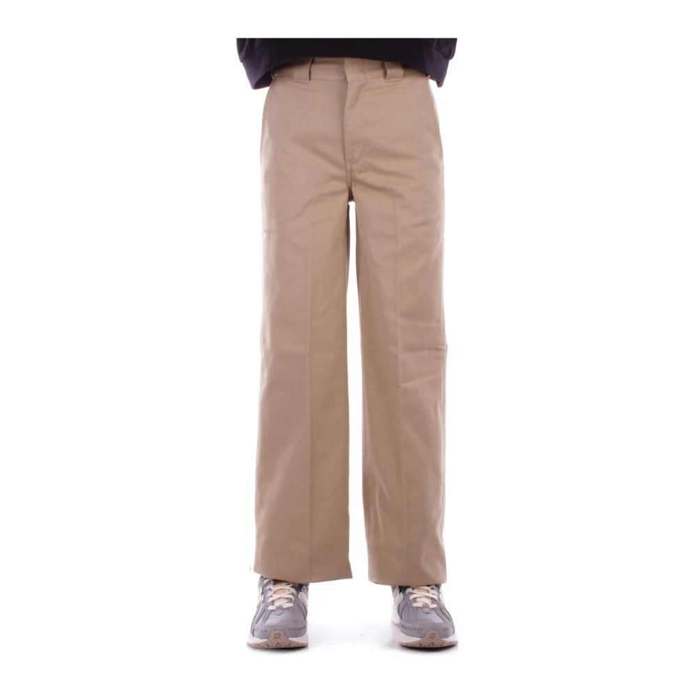 Dickies Dam Utility Byxor med Fickor Brown, Dam