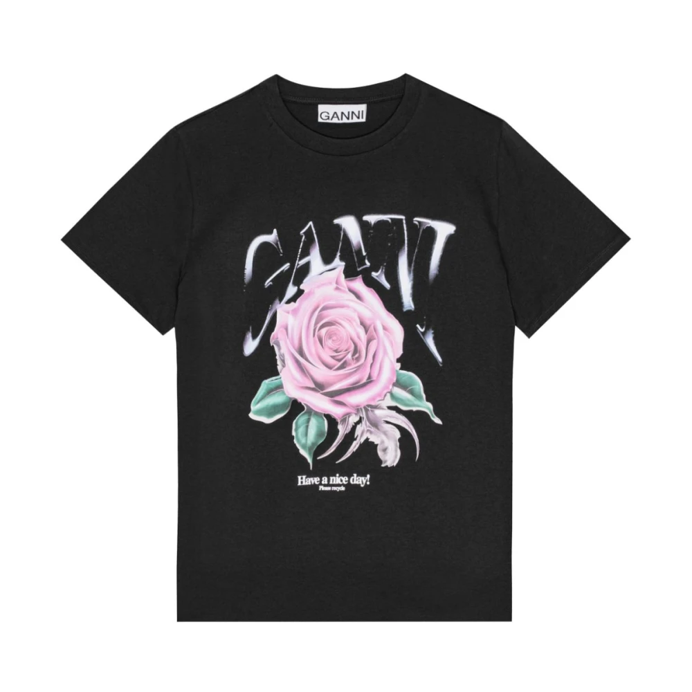 Ganni Grijze T-shirts en Polos Gray Dames