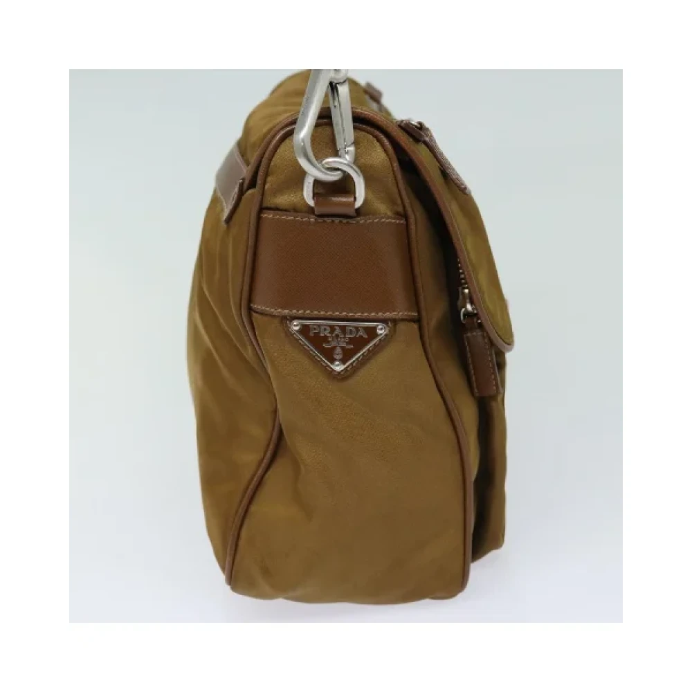 Prada Vintage Pre-owned Nylon prada-bags Brown Dames