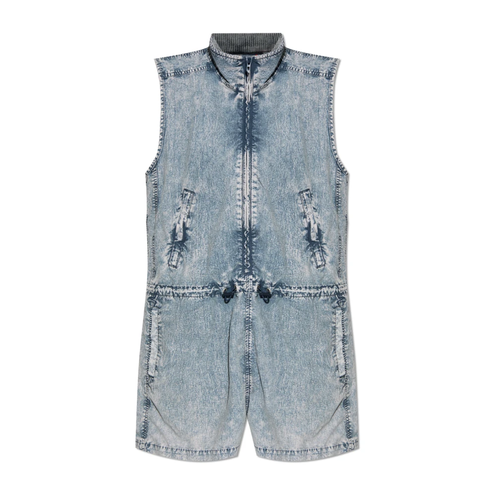 Diesel Vrouw Blauw Jumpsuits & Playsuits Dames, 2XS, Denim, Jumpsuits & Playsuits